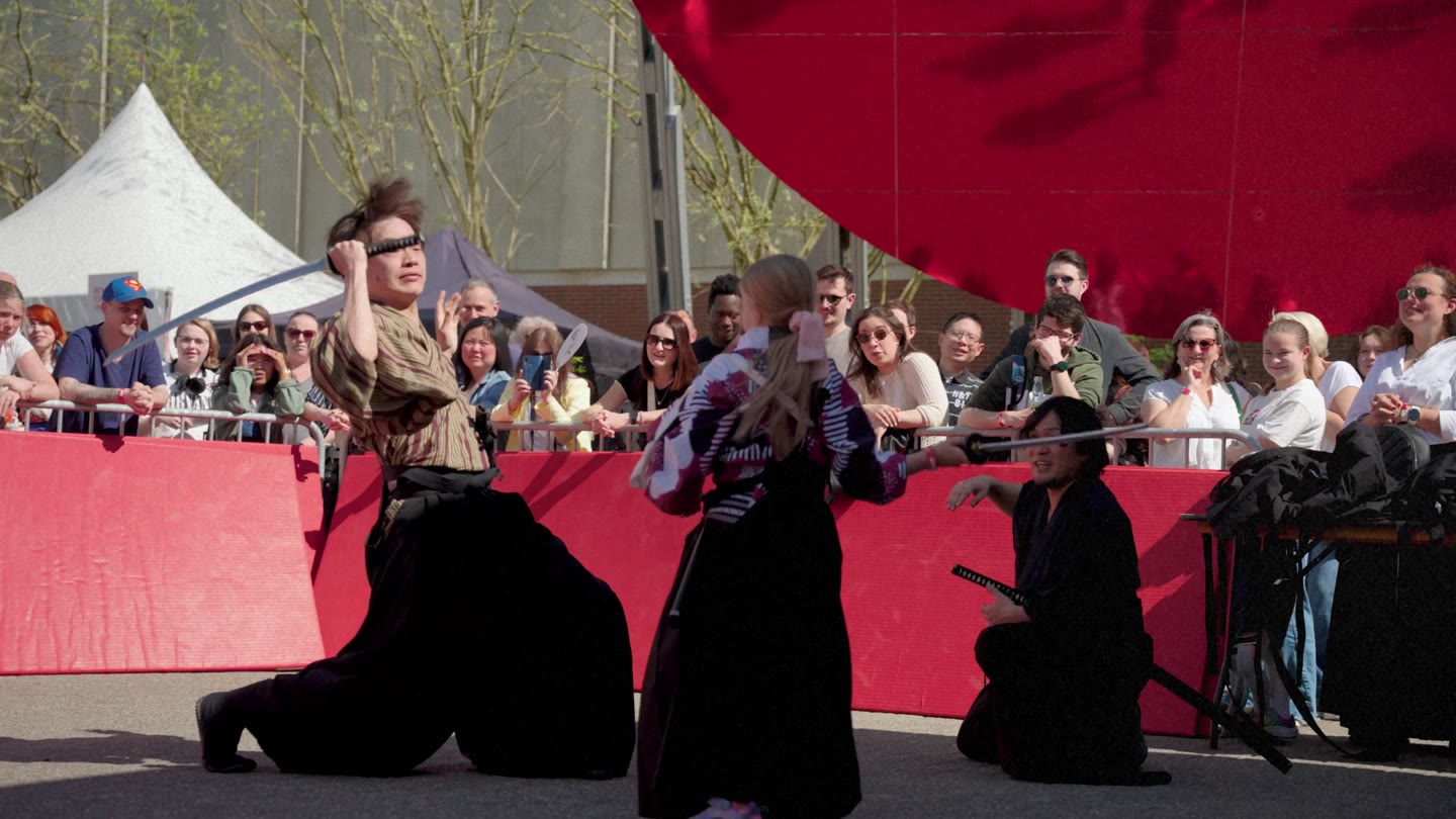 Demonstratie voor publiek op Japan Fes 2025